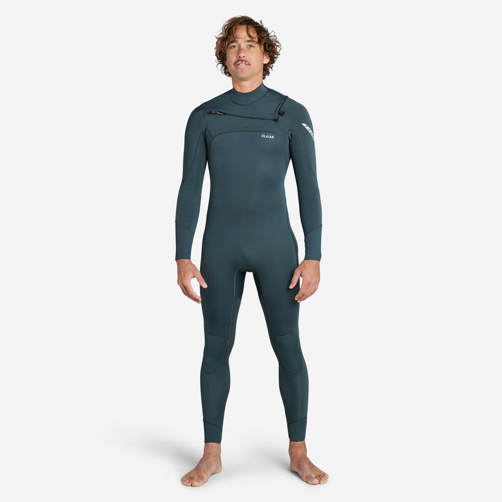 Men's wetsuit SURF 900 Neoprene 3/2 mm DARK GREEN